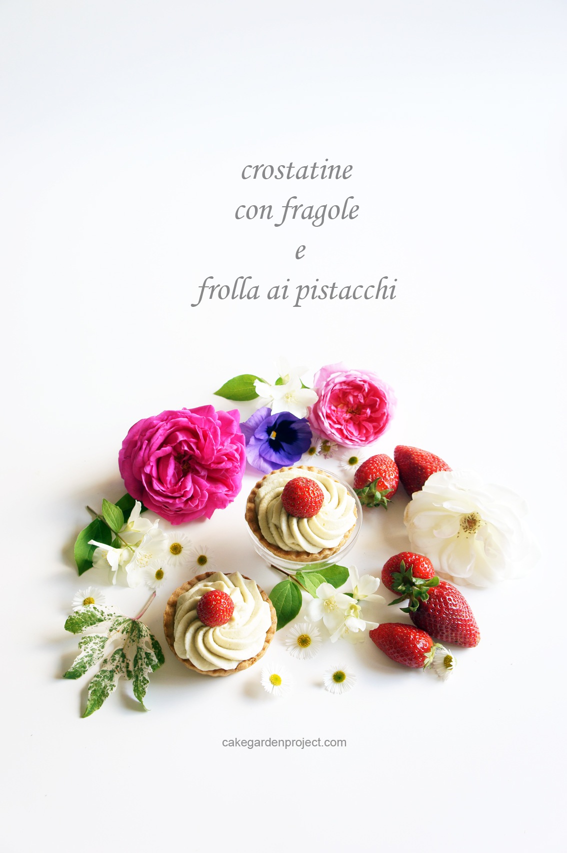 crostatina di fragole con frolla al pistacchio